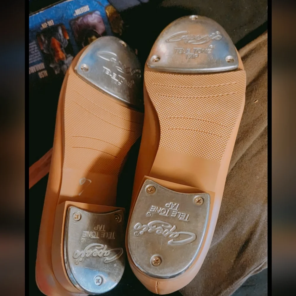 Capezio Kids Dress Shoes in Tan - Picture 4 of 7